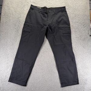 Weatherproof Pant Men 40x32 Black Cotton Cargo Straight Workwear Utility Stretch